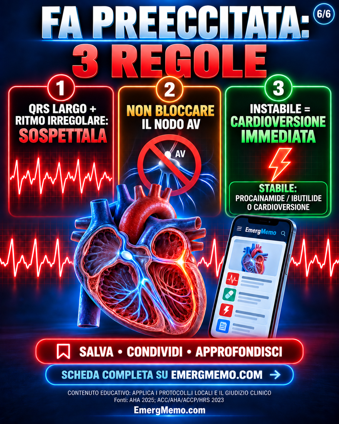 FA preeccitata: tre regole da ricordare, infografica 6 di 6