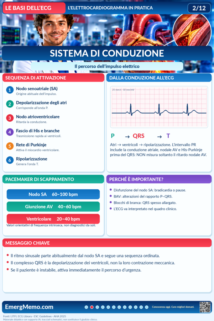Le basi dell’ECG 2/12 — Sistema di conduzione cardiaco