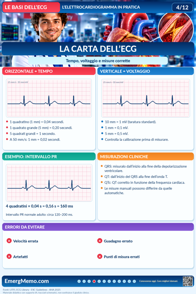 Le basi dell’ECG 4/12 — Carta dell’ECG e misurazioni