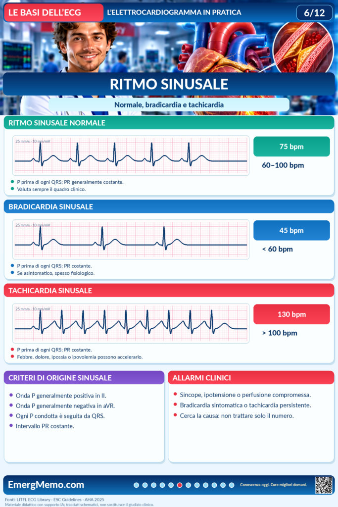 Le basi dell’ECG 6/12 — Ritmo sinusale